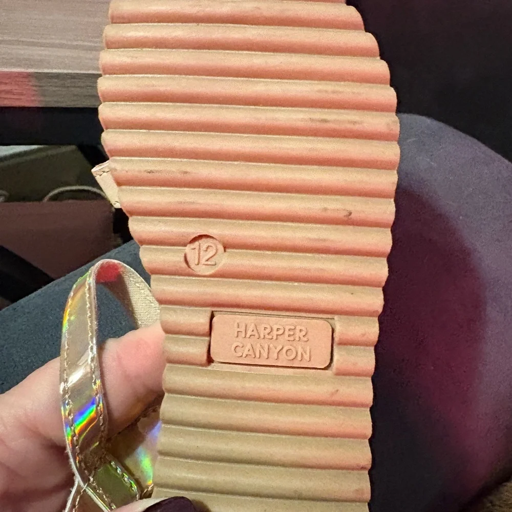 Harper Canyon Gold and Iridescent Sandals
